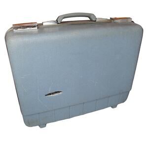 Forecast Vintage suitcase hard side lined divider 1960s 18" x 14" travel